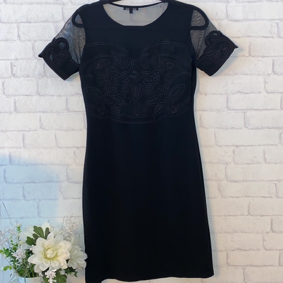 Leo & Ugo Black Dress Size 2 - Picture 6 of 10